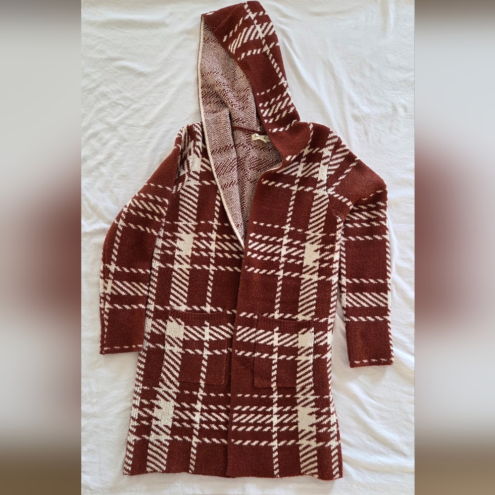 Indigo Rose Grandpa Knit Long Cardigan